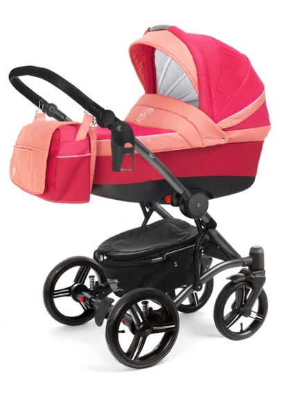 Коляска для новорожденных Esspero Grand Tour (шасси Graphite) Red Sunset