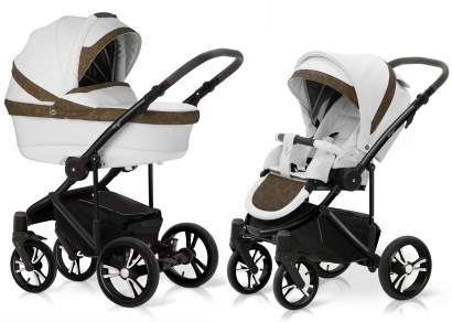 Коляска 2 в 1 Esspero LE Flowers (шасси Black) Brown