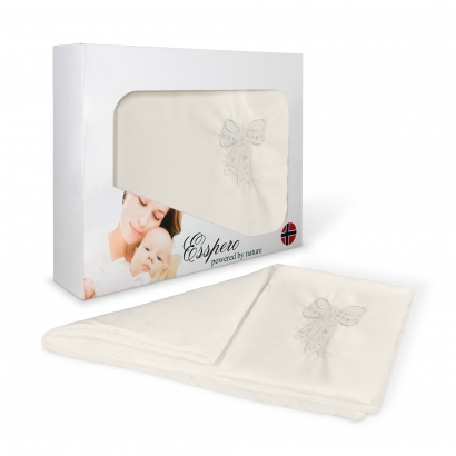 Комплект постельного белья в коляску Esspero Lui 5 предметов Бант Милк