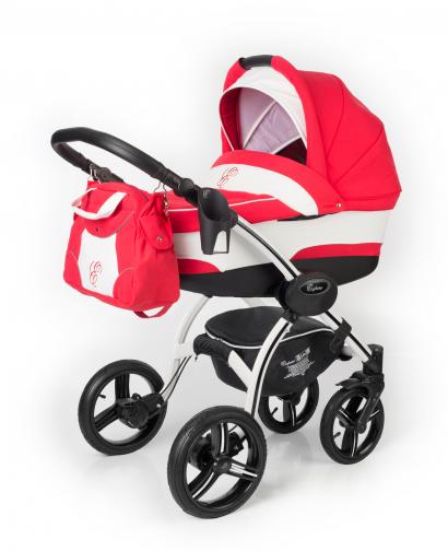 Коляска для новорожденных Esspero I-Nova (шасси White) Red Lux