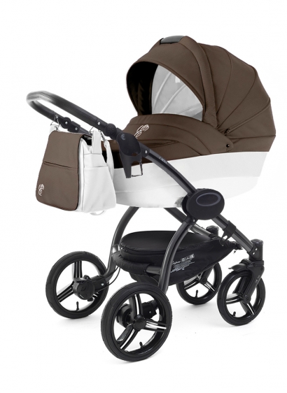 Коляска для новорожденных Esspero Grand I-Nova (шасси Graphite) Cacao leatherette
