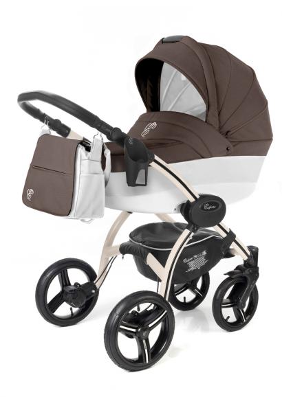 Коляска для новорожденных Esspero Grand I-Nova (шасси Beige) Cacao leatherette