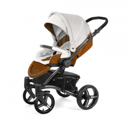 Детская прогулочная коляска Esspero Grand Tour (шасси Graphite) Orange leatherette