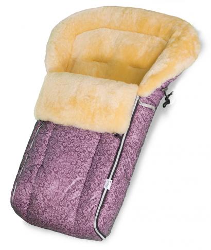 Конверт в коляску меховой Esspero Nicolas Leatherette (натуральная овчина) Lilu
