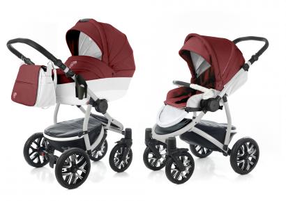 Детская коляска 2 в 1 Esspero Grand Discovery (шасси Grey) Cherry leatherette