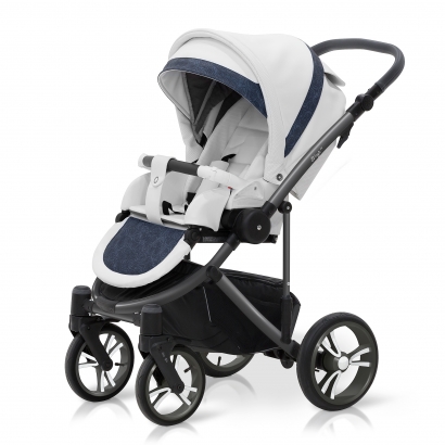 Прогулочная коляска Esspero LE Flowers (шасси Graphite) Blue