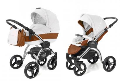 Детская коляска 2 в 1 Esspero Grand I-Nova (шасси Grey) Orange leatherette