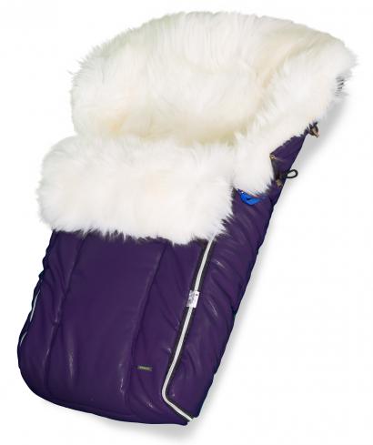 Конверт в коляску меховой Esspero Nicolas Icelandic Sheep (натуральная овчина) Aubergine