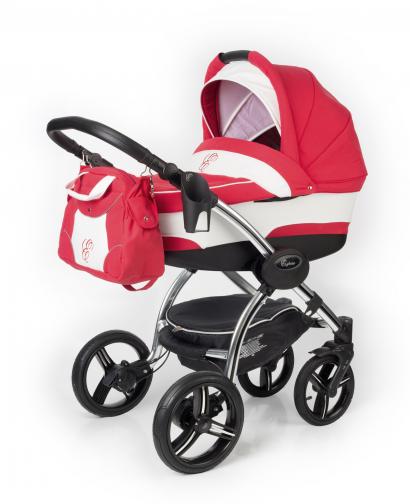 Коляска для новорожденных Esspero I-Nova (шасси Chrome) Red Lux