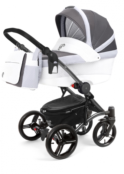 Коляска для новорожденных Esspero Grand Tour (шасси Graphite) Royal Silver