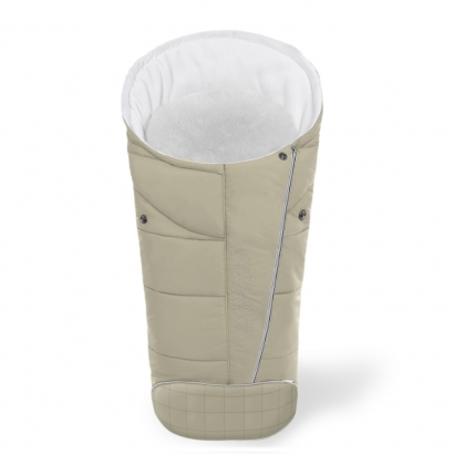 Конверт в коляску Esspero Maris Plus (флис + натуральный мех) Beige