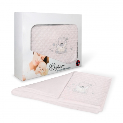 Комплект постельного белья в коляску Esspero Conny 5 предметов Elona Pink