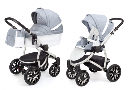Детская коляска 2 в 1 Esspero Grand Discovery (шасси Grey) Jeans Grey
