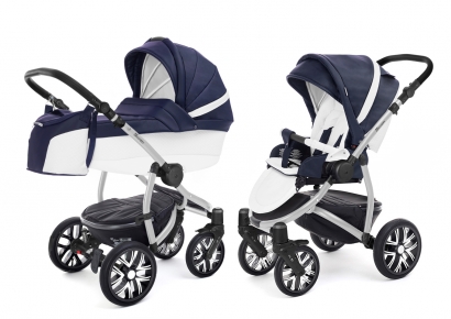 Детская коляска 2 в 1 Esspero Grand Discovery (шасси Grey) Nappa Navy