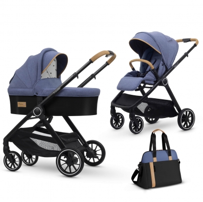Коляска 2 в 1 Esspero Traveler + сумка Denim