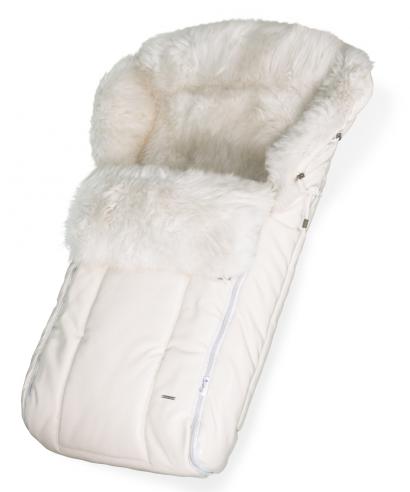 Конверт в коляску меховой Esspero Nicolas Icelandic Sheep (натуральная овчина) Cream Leatherette