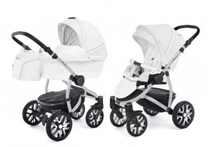 Детская коляска 2 в 1 Esspero Grand Discovery (шасси Grey) Nappa White