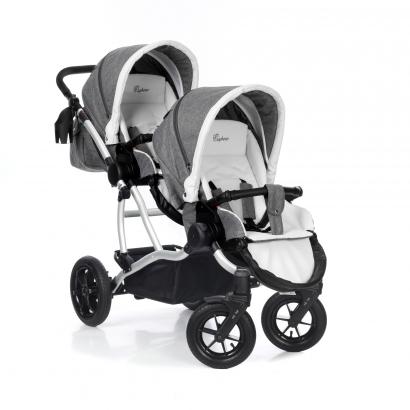 Детская коляска для двойни Esspero Duetto (шасси Grey) Denim