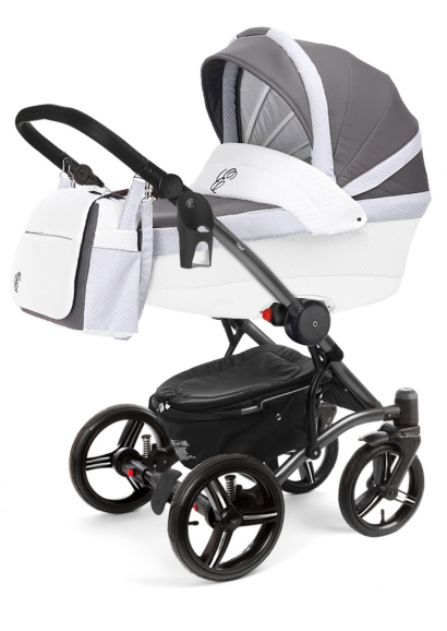 Коляска для новорожденных Esspero Grand Tour (шасси Graphite) Royal Light Grey