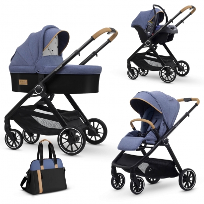 Коляска 3 в 1 Esspero Traveler + сумка Denim