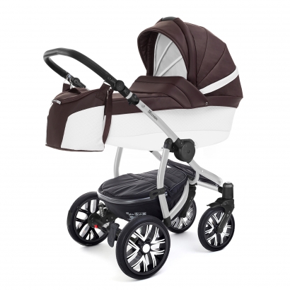 Коляска для новорожденных Esspero Grand Discovery (шасси Grey) Nappa Brown