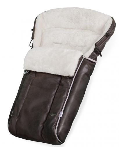 Конверт в коляску Esspero Markus Lux (натуральная 100% овечья шерсть) Brown