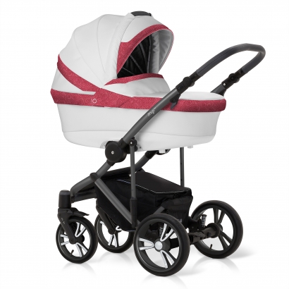 Коляска для новорожденных Esspero LE Flowers (шасси Graphite) Rose