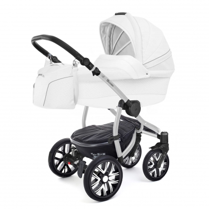 Коляска для новорожденных Esspero Grand Discovery (шасси Grey) Nappa White