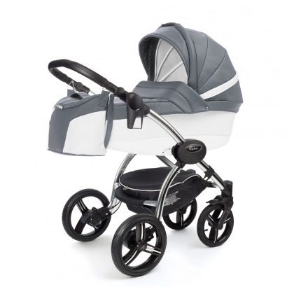 Коляска для новорожденных Esspero Grand I-Nova (шасси Chrome) Nappa Blue Grey