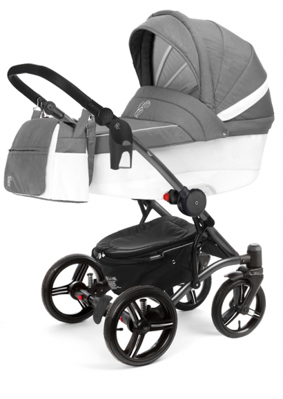 Коляска для новорожденных Esspero Grand Tour (шасси Graphite) Jeans Grey