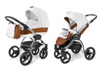 Детская коляска 2 в 1 Esspero Grand  I-Nova (шасси Chrome) Orange leatherette