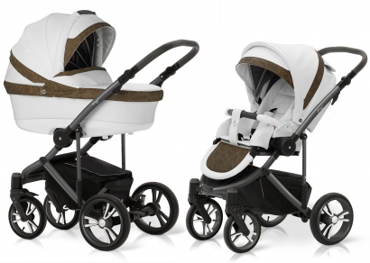 Коляска 2 в 1 Esspero LE Flowers (шасси Graphite) Brown
