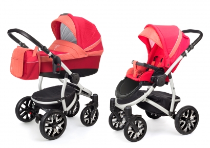 Детская коляска 2 в 1 Esspero Grand Discovery (шасси Grey) Red Sunset