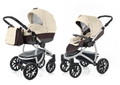 Детская коляска 2 в 1 Esspero Grand Discovery (шасси Grey) Cream leatherette