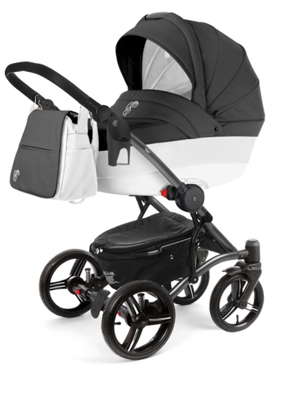 Коляска для новорожденных Esspero Grand Tour (шасси Graphite) Grafite leatherette