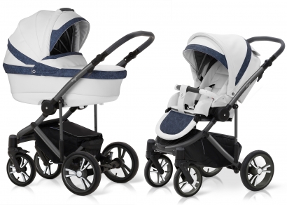 Коляска 2 в 1 Esspero LE Flowers (шасси Graphite) Blue