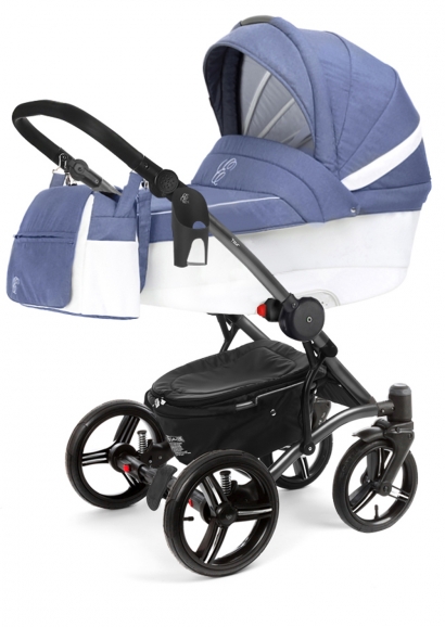Коляска для новорожденных Esspero Grand Tour (шасси Graphite) Jeans Blue