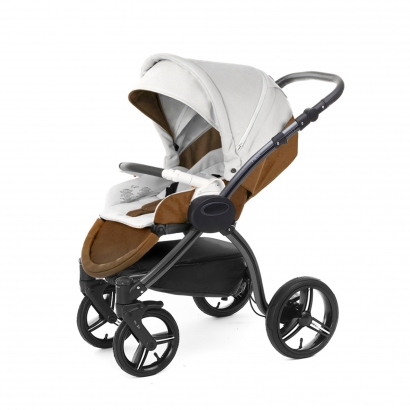 Детская прогулочная коляска Esspero Grand I-Nova (шасси Graphite) Orange leatherette