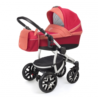 Коляска для новорожденных Esspero Grand Discovery (шасси Grey) Red Sunset