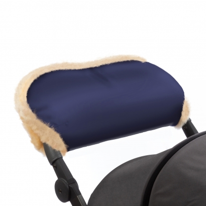 Муфта для рук на коляску Esspero Diaz (Натуральная шерсть)  Navy