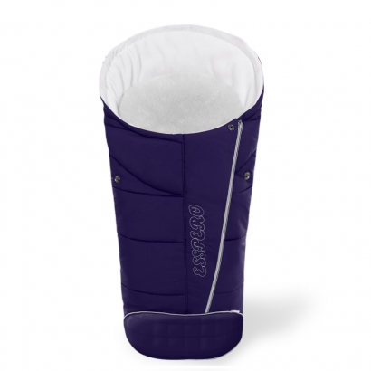 Конверт в коляску Esspero Maris Plus (флис + натуральный мех) Navy