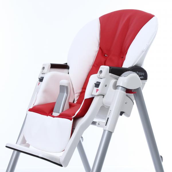 Сменный чехол сидения Esspero Sport к стульчику для кормления Peg-Perego Diner  White/Red - купить по цене от производителя в официальном интернет-магазине