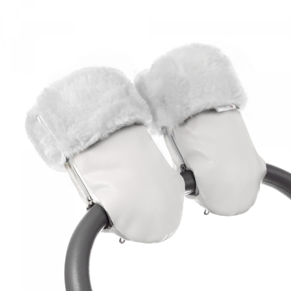 Муфта-рукавички для коляски Esspero Double White Leatherette (Натуральная шерсть) White - купить по цене от производителя в официальном интернет-магазине