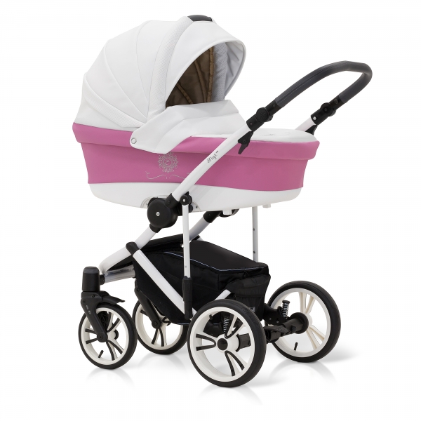 Коляска для новорожденных Esspero Limited Edition (шасси White) Pink - купить по цене от производителя в официальном интернет-магазине