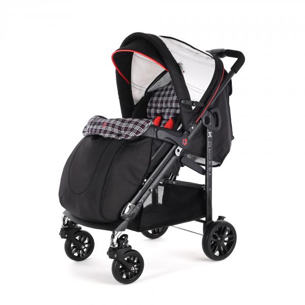 Детская прогулочная коляска Esspero X-Drive Complect Coral Black Checker - купить по цене от производителя в официальном интернет-магазине