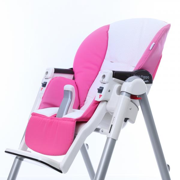 Сменный чехол сидения Esspero Sport к стульчику для кормления Peg-Perego Diner  Pink/White - купить по цене от производителя в официальном интернет-магазине