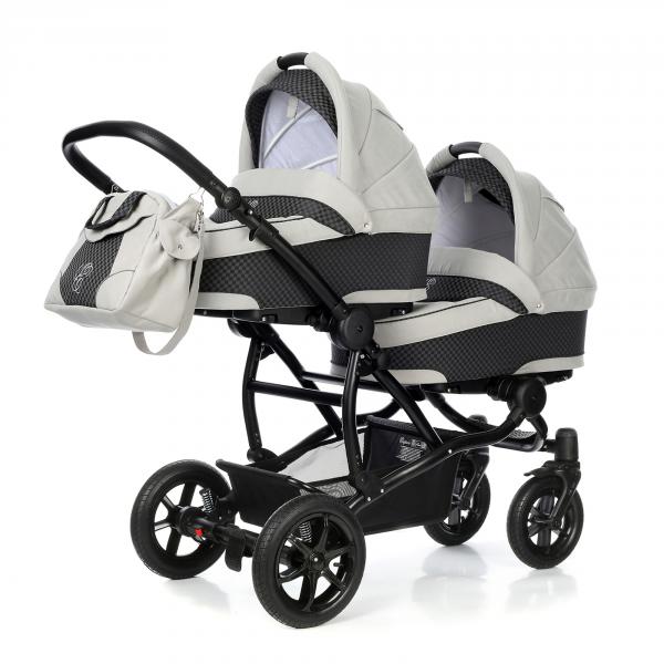 Детская коляска для двойни для новорожденного Esspero Duetto (шасси Black) Light Chek